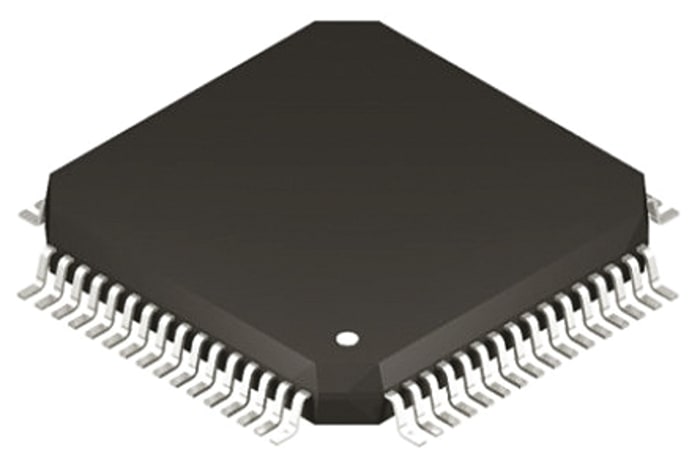 Microchip, 8bit PIC, PIC18F Microcontroller, 64MHz, 128 kB Flash, 64-Pin TQFP