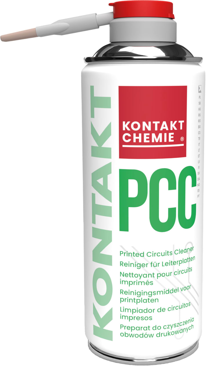 Limpiador de PCB Kontakt Chemie KONTAKT PCC, Aerosol de 400 ml para Componentes electrónicos, PCB