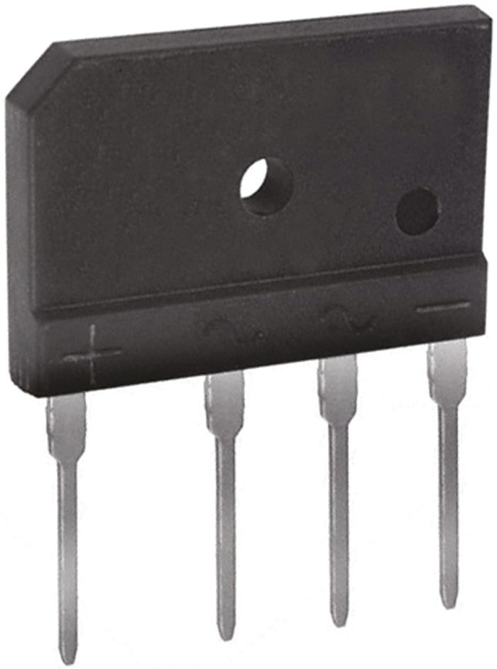Pont redresseur Monophasé, 6A, 600V, 4 broches, GBJ