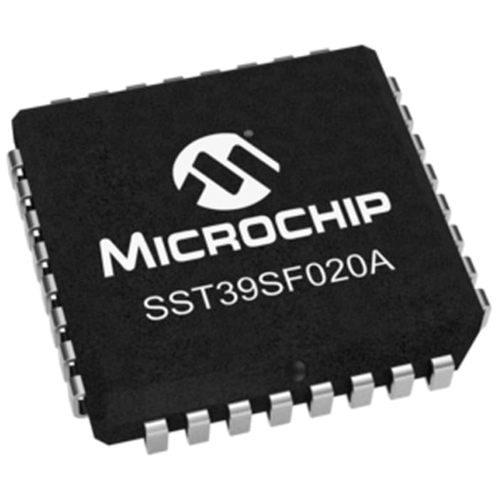 Microchip 2MB Parallel Flash Memory 32-Pin PLCC, SST39SF020A-70-4C-NHE