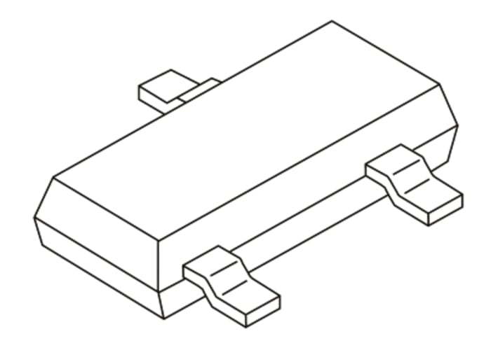 Diode PIN, BAR66, pour Circuit de protection contre les surtensions, 200mA 150V SOT-23, 3 broches
