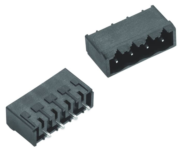 Wurth Elektronik 7015B Series Straight Through Hole PCB Header, 4 Contact(s), 5.08mm Pitch, 1 Row(s)