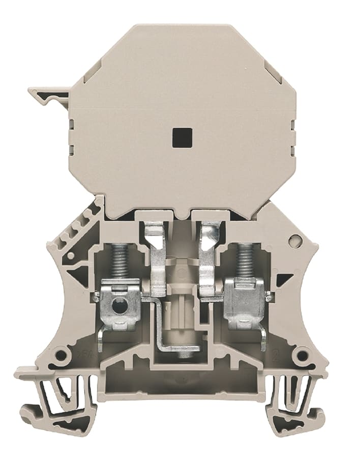 Weidmuller 1014300000 W Series Beige, Single-Level, Screw Termination, Fused