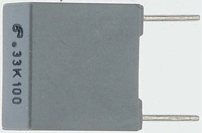 KEMET R60 Polyester Film Capacitor, 160 V ac, 250 V dc, ±5%, 2.2μF, Through Hole