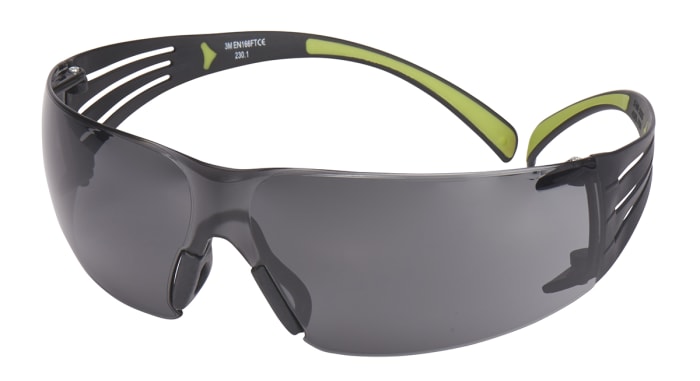 3M SecureFit 400 Safety Glasses, Grey PC Lens, Vented