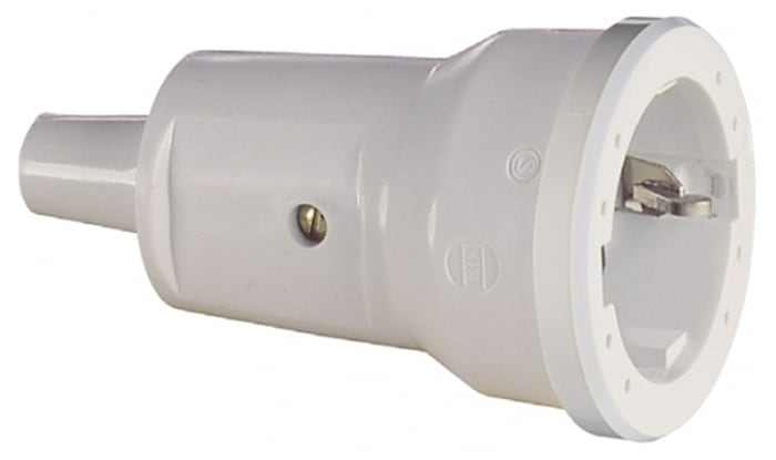 ABL Sursum German Mains Sockets, 16A Grey, Cable Mount PVC Screw, 250 V