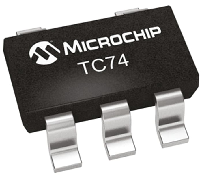 Microchip Temperature Sensor, Digital Output, Through Hole Mount, Serial-I2C, SMBus, ±3°C, 5 Pins