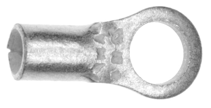 TE Connectivity, Budget Uninsulated Ring Terminal, M3.5 Stud Size 22 AWG 16 AWG Wire Size