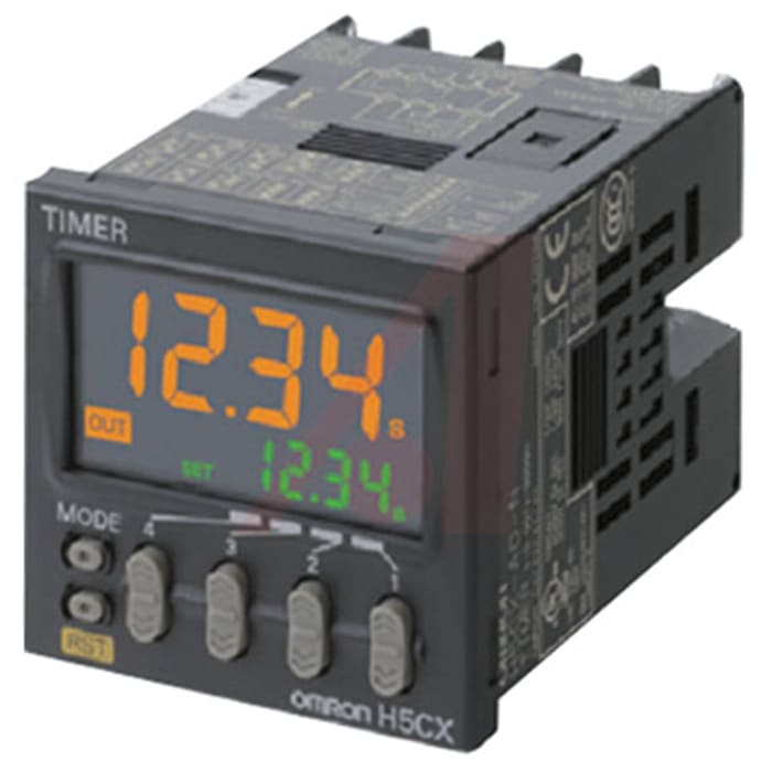 Omron Time Delay Relay, 100 → 240V ac, 1-Contact, 0.001 s → 9999h, SPDT