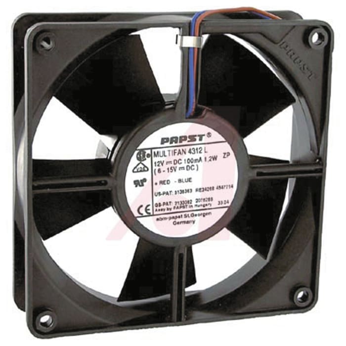 DC Axial Fan, 119x32mm, 24V