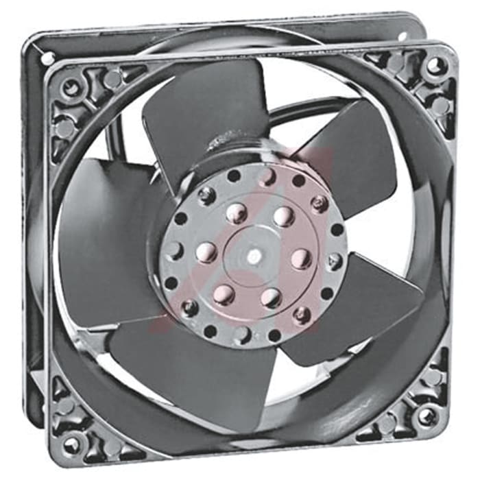 ebm-papst 4000 Series Axial Fan, 115 V ac, AC Operation, 180m³/h, 18W, 119 x 119 x 38mm