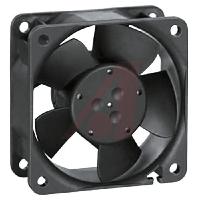 ebm-papst 600 N Series Axial Fan, 24 V dc, DC Operation, 56m³/h, 2.9W, 60 x 60 x 25mm