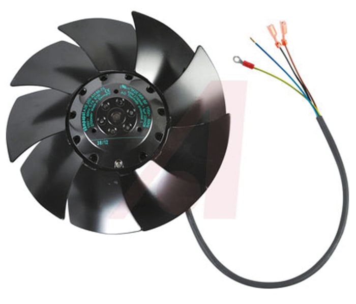 ebm-papst A Series Axial Fan, 115 V ac, AC Operation, 830m³/h, 61W, 280mA Max, 200 x 64mm