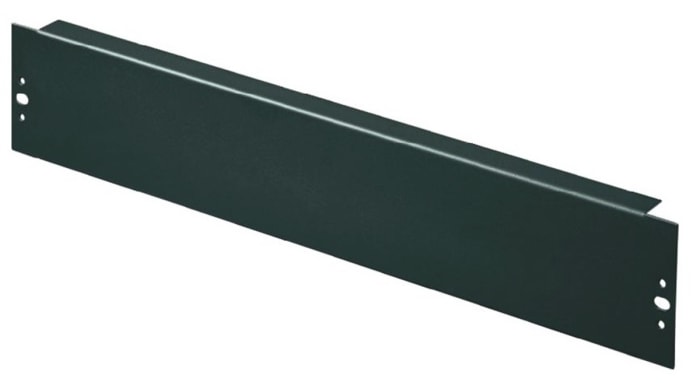 Rittal Black Steel Blanking Panel, 2U, 88 x 482.6mm