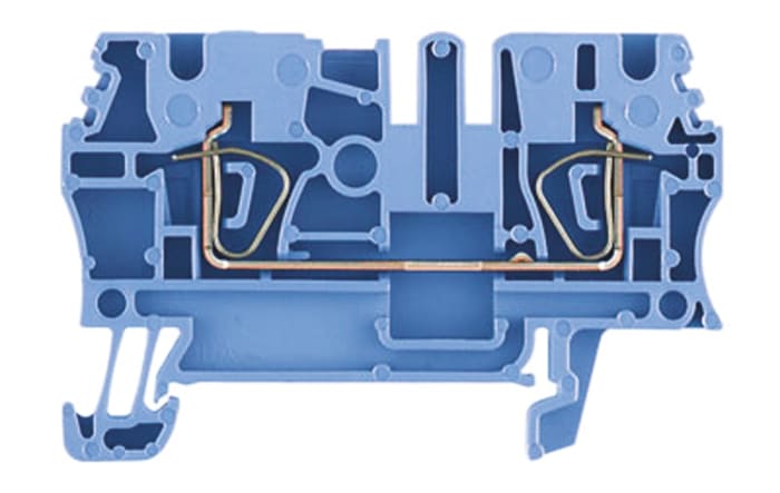 Weidmuller 1608520000 Z Series Blue, 2.5mm², Single-Level, Clamp Termination