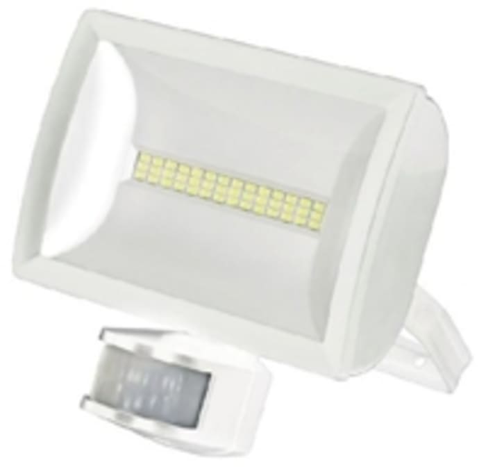 LED Floodlight 20W c/w PIR White