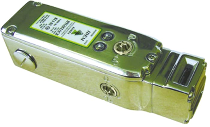 Interruptor de bloqueo por solenoide IDEM HYGIELOCK KL3-SS, 110V ac, cont. aux. 1NA, Alimentar para desbloquear, IP67,