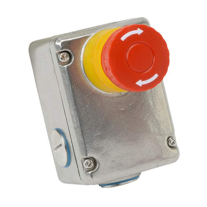 IDEM ESL Series Twist Release Emergency Stop Push Button, Surface Mount, 2NC + 2NO, IP67, IP69K