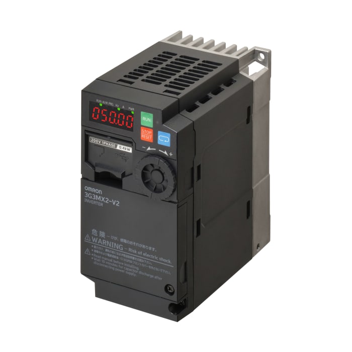 Variador de frecuencia Omron serie 3G3MX2, 0,75 kW, 230 V ac, 3 fases, 5,0 A, 0.1 → 400Hz, IP20, RS485