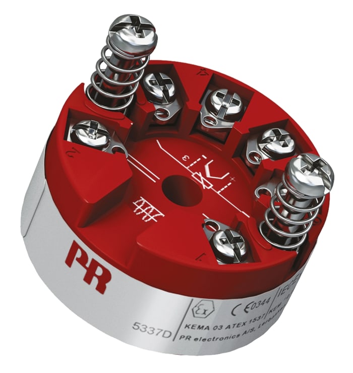 PR Electronics 5300 Temperature Transmitter Linear Resistance, RTD, Thermocouple, Voltage Input, 8 → 30 V dc