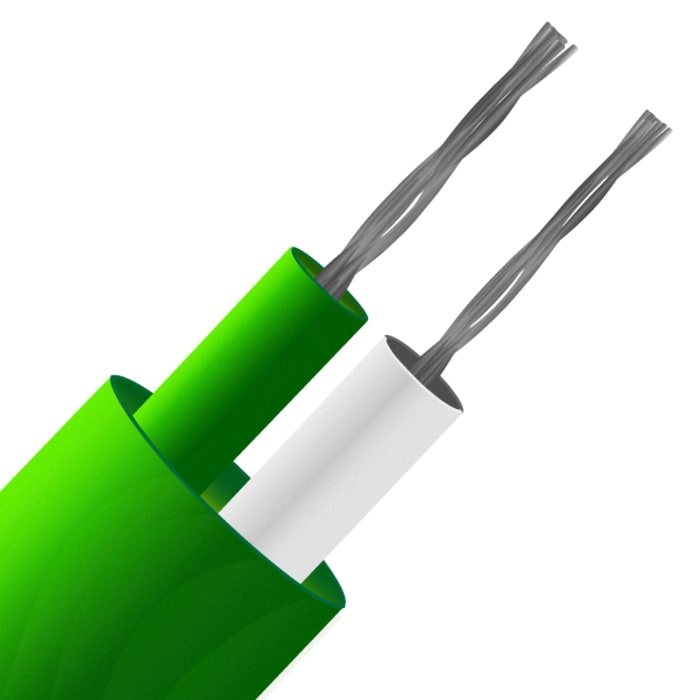RS PRO Type K Thermocouple Cable/Wire, 50m, Unscreened, PVC Insulation, +105°C Max, 13/0.2mm