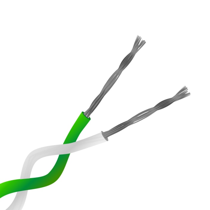 RS PRO Type K Thermocouple Cable/Wire, 10m, Unscreened, PFA Insulation, +260°C Max, 1/0.2mm