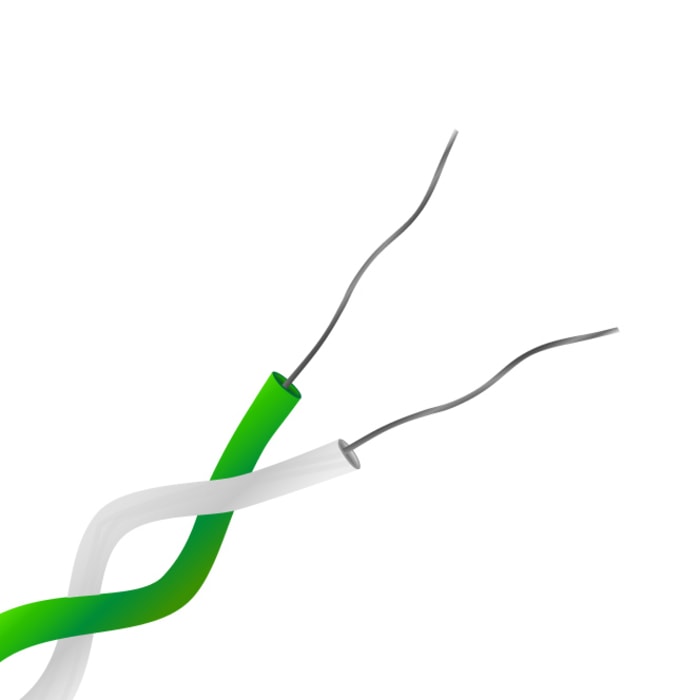 Câble/fil de thermocouple type K RS PRO, 10m, Non blindé, temp. max. +260°C, gaine PTFE