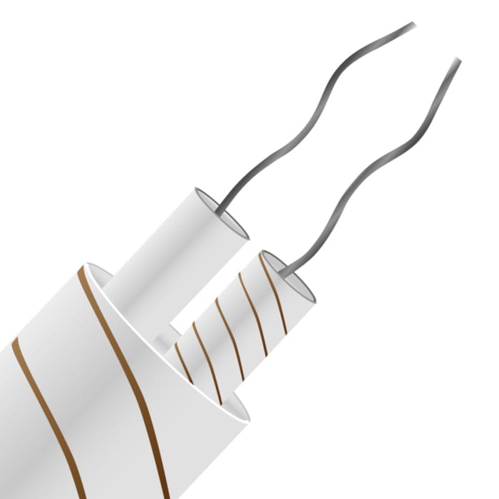 RS PRO Type T Thermocouple Wire, 25m, Glass Fibre Insulation, +350°C Max, 1/0.315mm