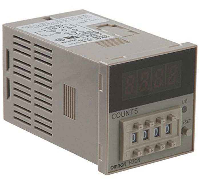Contador Omron con display LED de 4 dígitos, 100 → 240 V ac