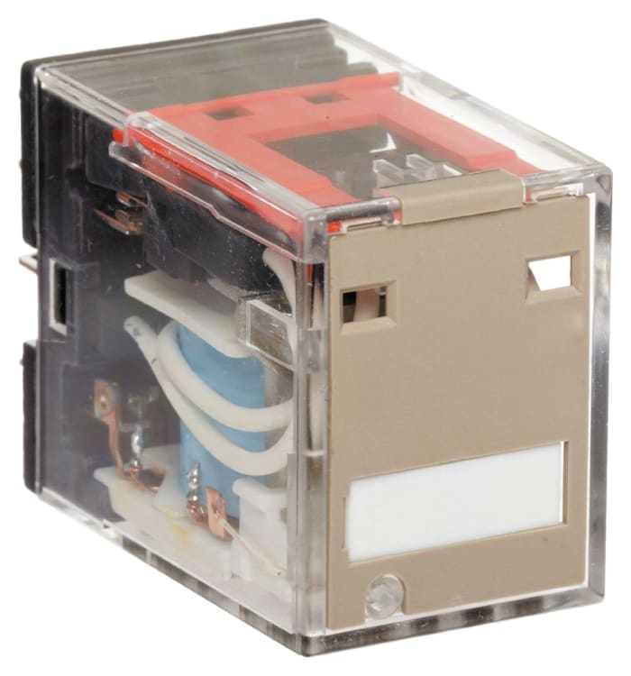 Omron Plug In Power Relay, 12V dc Coil, 5A Switching Current, 4PDT