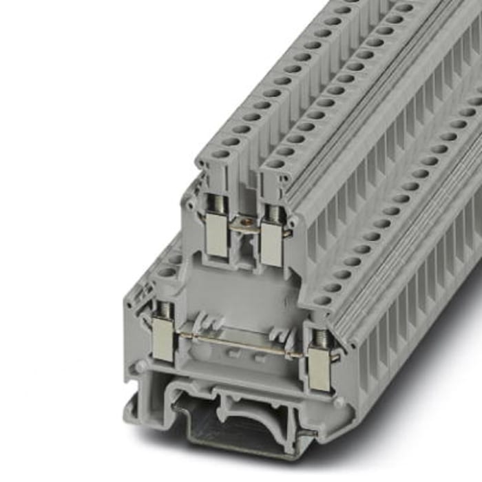 Phoenix Contact 2774017 UKK 5 Series Grey, 4mm², Double-Level, Screw Termination