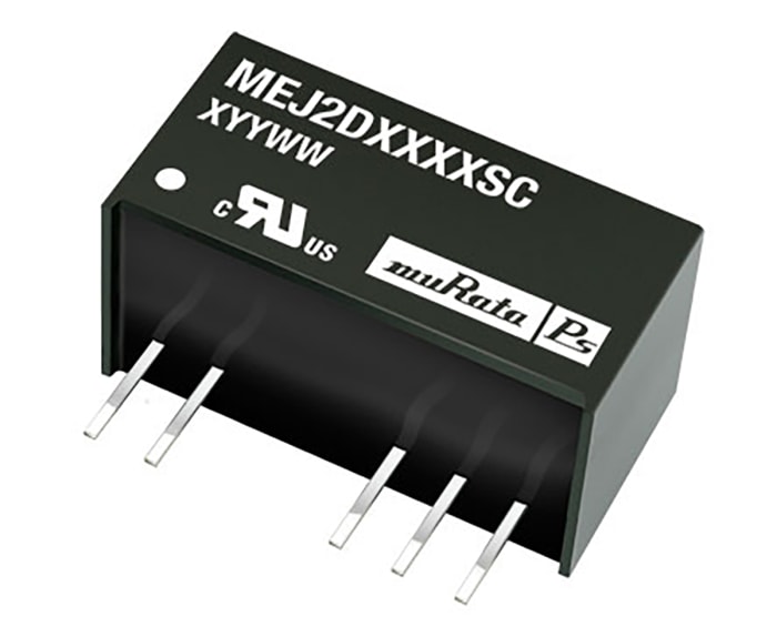 Murata Power Solutions MEJ2 DC-DC Converter, ±15V dc/ ±67mA Output, 13.5 → 16.5 V dc Input, 2W, Through Hole,