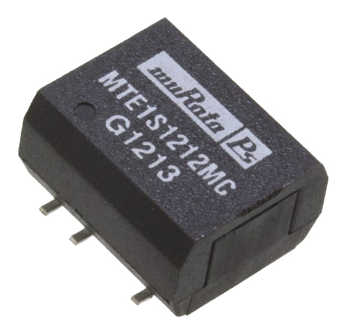 Murata Power Solutions MTE1 Isolated DC-DC Converter, 12V dc/ 83mA Output, 4.5 → 5.5 V dc Input, 1W, Surface
