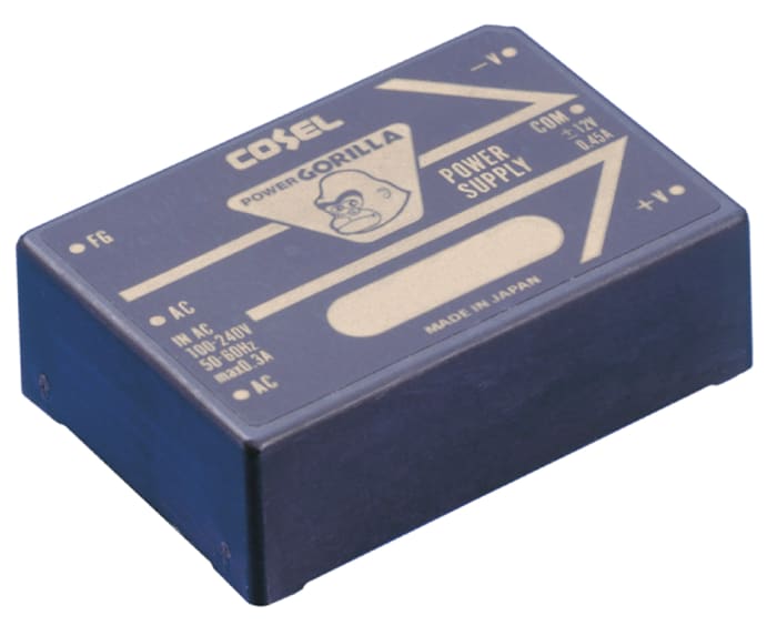 Fuente de alimentación de modo conmutado (SMPS) integrada Cosel, ±15/30V dc, 350mA, 10.5W, 1 salida, Montaje en panel