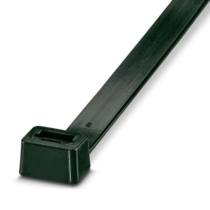 Phoenix Contact Cable Tie, Internal Teeth, 1m x 12.6 mm, Black Nylon, Pk-100
