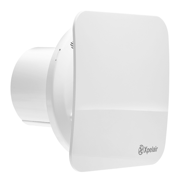 Xpelair 92968AW Simply Silent Square Ceiling Mounted, Panel Mounted, Wall Mounted, Window Mounted Extractor Fan,