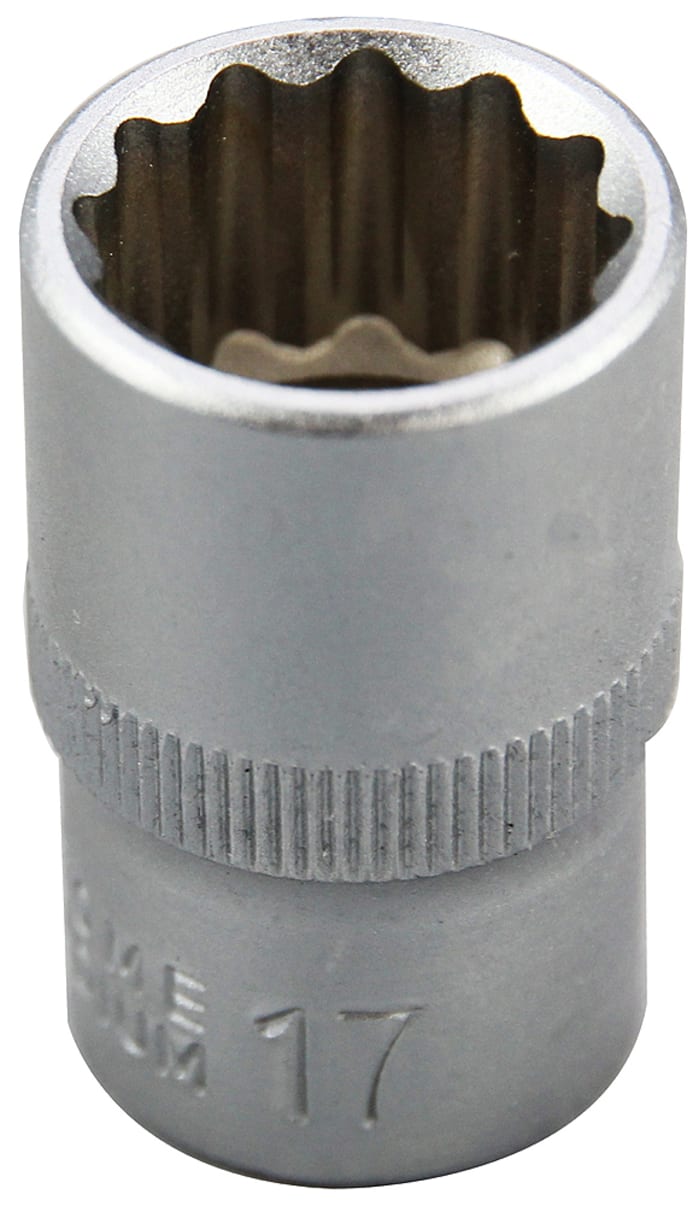 RS PRO 1/2 in Drive 17mm Standard Socket, 12 point