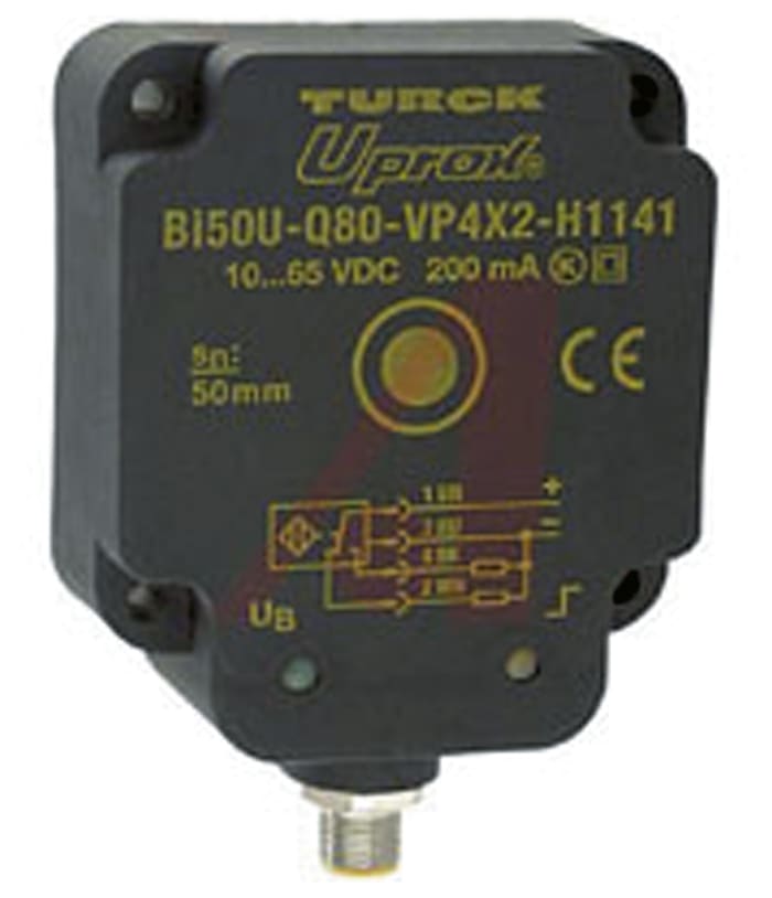 BI50UQ80VP4X2H1141 Turck Turck BlockStyle Proximity Sensor, M12