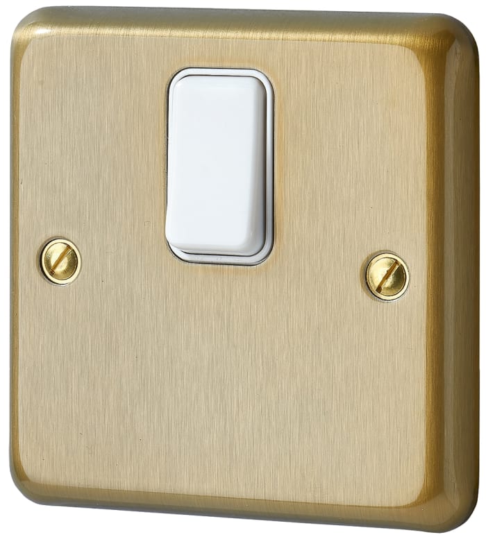 K5213SAG MK Electric Gold 20 A Flush Mount Double Pole Light Switch