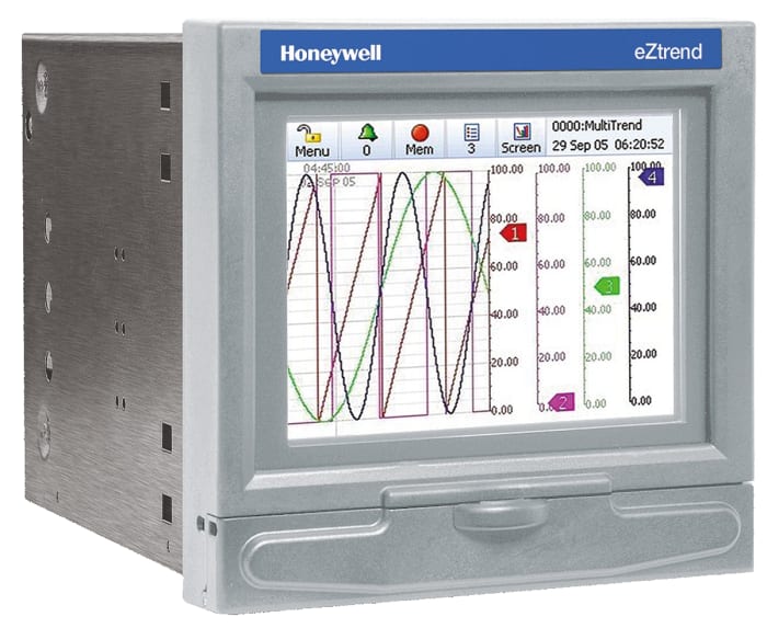 Honeywell 43-TV-03-18, 3 Input Channels, 4 Output Channels, Graphical Chart Recorder Measures Current, Resistance,