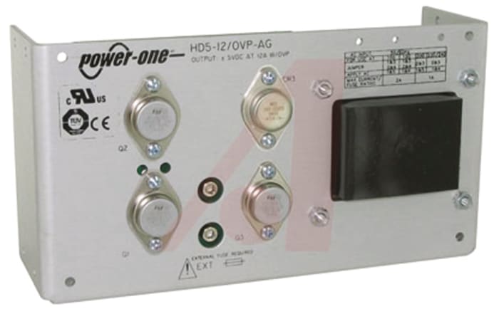 BEL POWER SOLUTIONS INC Open Frame Linear Power Supply, 100 → 264V ac Input, 5V Output, 12A Output, 60W