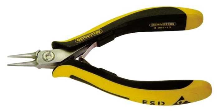 Bernstein Round Nose Pliers, 130 mm Overall, ESD