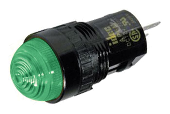 Idec Green Indicator, 24V dc, 16.2mm Mounting Hole Size