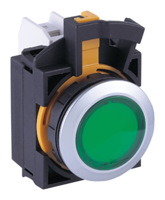 Idec Green Indicator, 22.3mm Mounting Hole Size