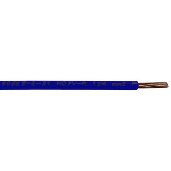 RS PRO Blue 4mm² Hook Up Wire, 12 AWG, 7/0.85 mm, 100m, PVC Insulation