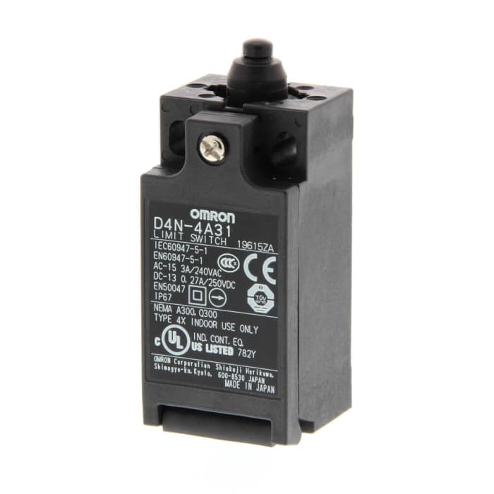 Omron D4N Series Plunger Top Plunger, NO/NC, IP67, DPST