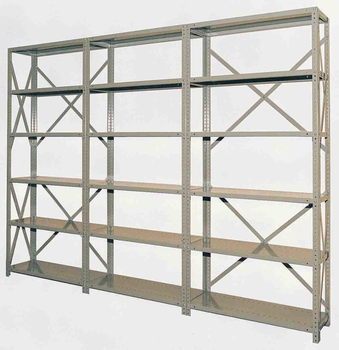 RS PRO Grey British Standard Steel Bracing Kit, 375lb Load x 305 mm, 457 mm