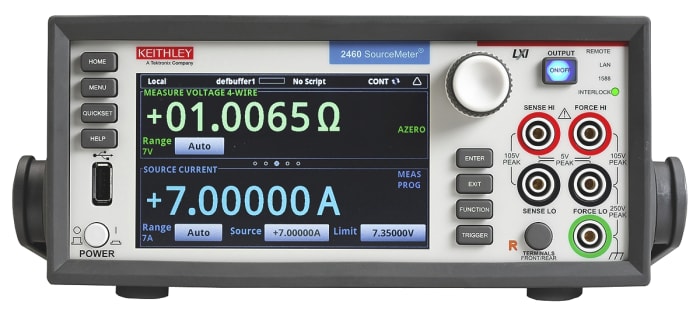 Keithley 2460 Series Source Meter, 200mV → 100V, 1-Channel, 1μA → 7A, 100 W Output