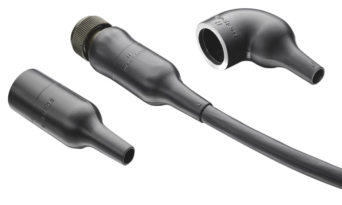 TE Connectivity Heat Shrink Boot Black, Fluid Resistant Elastomer, 24mm