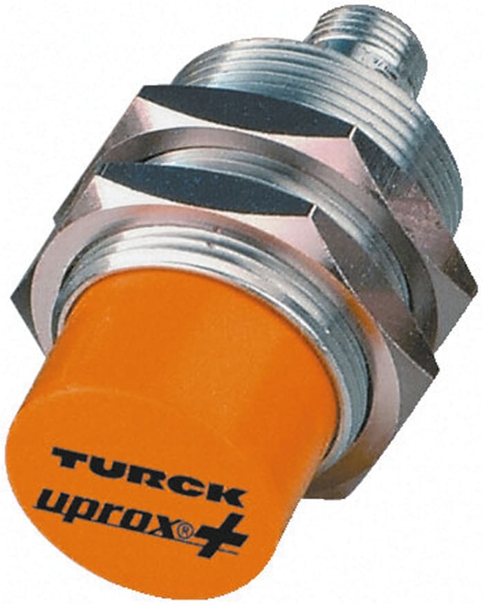 Turck Inductive Threaded Barrel Proximity Sensor, M30, 30 mm Detection, NPN NO, 10 → 30 V dc